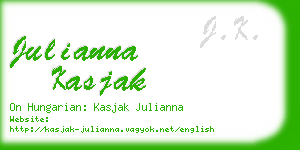 julianna kasjak business card